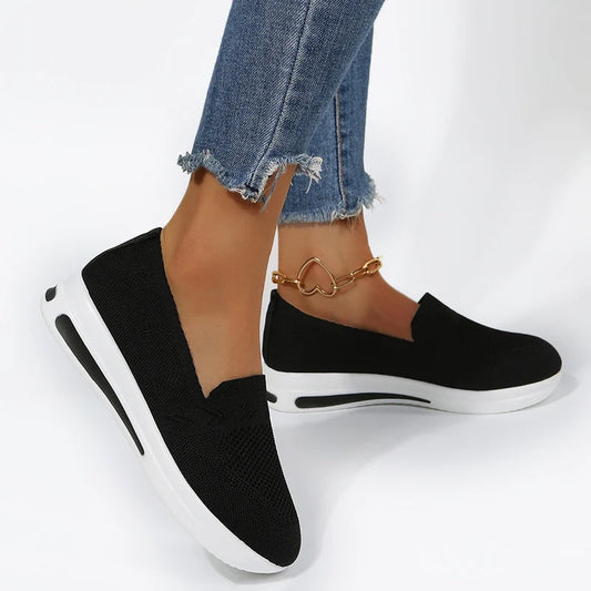 Sneakers with breathable wedges.