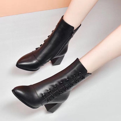 Summer Chunky Chelsea High Boots Women Winter High Heels