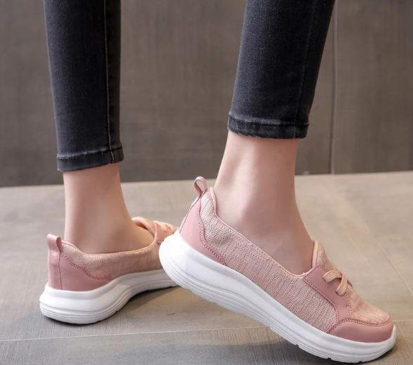 Orthopedic Women Shoes Breathable Slip On Arch Support Non-slip