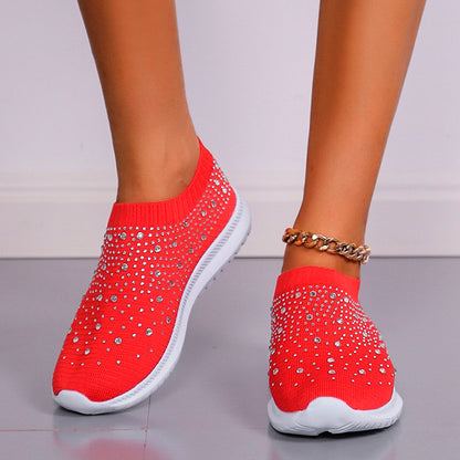 New Breathable Orthopedic Crystal Comfortable Sneakers For Women 2023